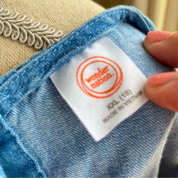 Vintage Denim Wonder Nation Boho Dress Medium - Picture 8 of 8